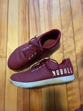 NOBULL Maroon Training Sneakers with White Logo